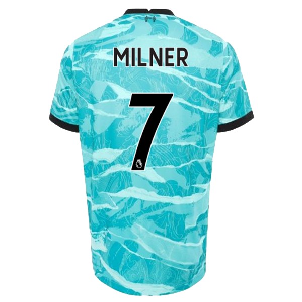 Trikot Liverpool NO.7 Milner Auswarts 2020-21 Blau Fussballtrikots Günstig